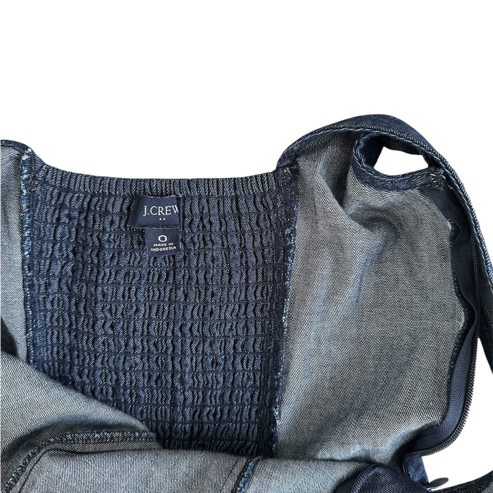 J. Crew Dark Blue Denim Midi Dress - Picture 9 of 9